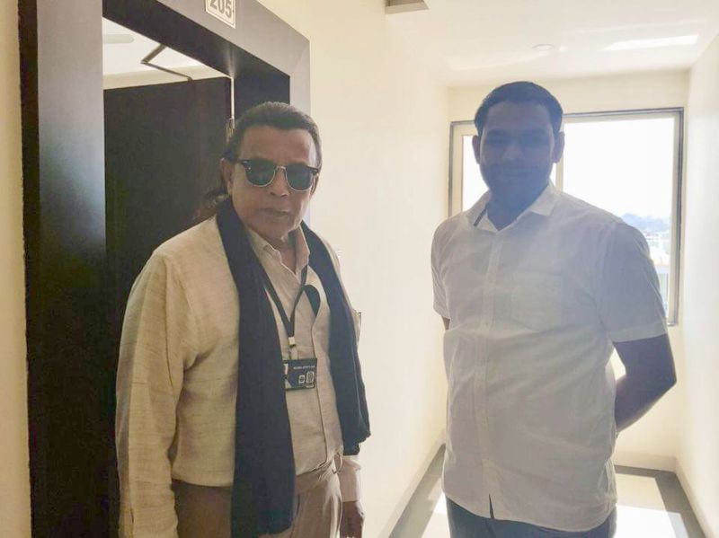 Mithun Chakravorty in Maheshwar by Genius film shooting