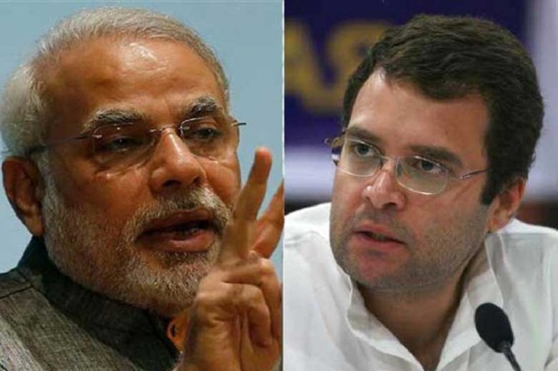 PM Narendra Modi and Rahual Gandhi