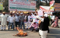 Aap members burnt central