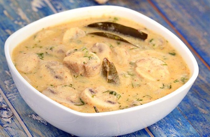 fresh mashroom curry