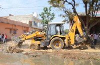 अतिक्रमण हटवाने की कार्रवाई