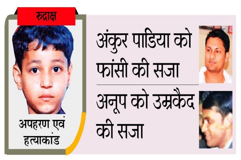 रुद्राक्ष के हत्यारे अंकुर को फांसी की सजा