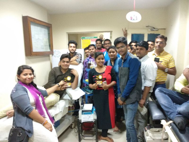 Donor gets free movie ticket while donating blood donation