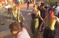 foreigners celebrate holi festival in pushkar