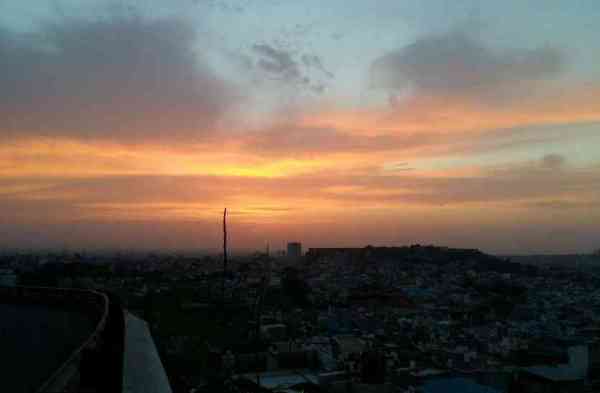 sunrise view at jodhpur