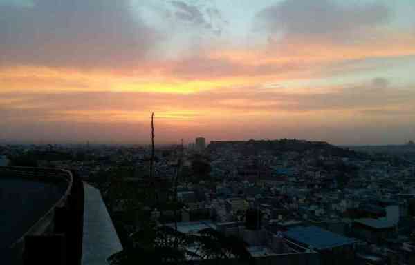 sunrise view at jodhpur