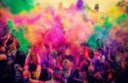  People celebrating Holi, empty contractors pockets