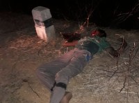 Dead body of young man