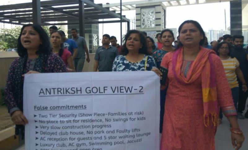 protest against builder