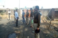 Police in Coal depot