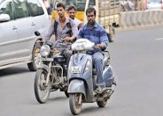 Bike riding without helmet