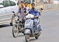 Bike riding without helmet