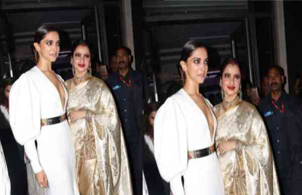 आवॉर्ड शो में रणवीर और दीपिका दिखे अनोखे अंदाज में