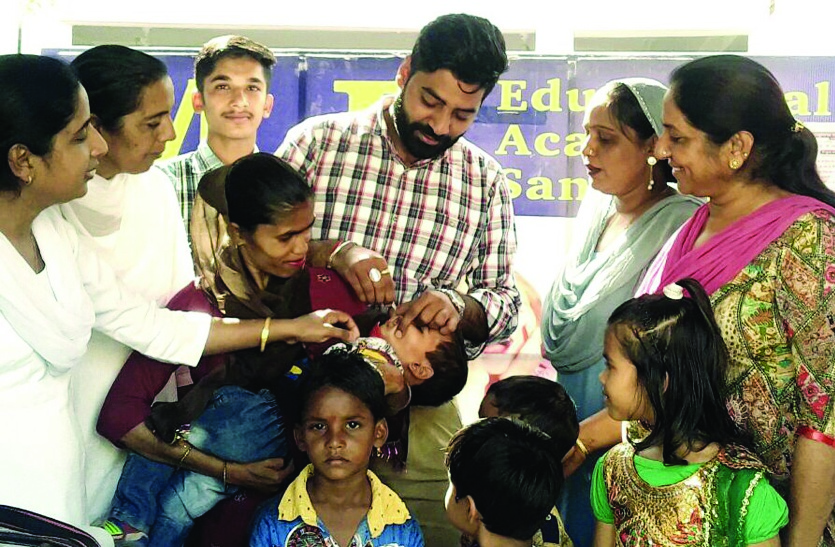Pulse Polio Campaign in sangria
