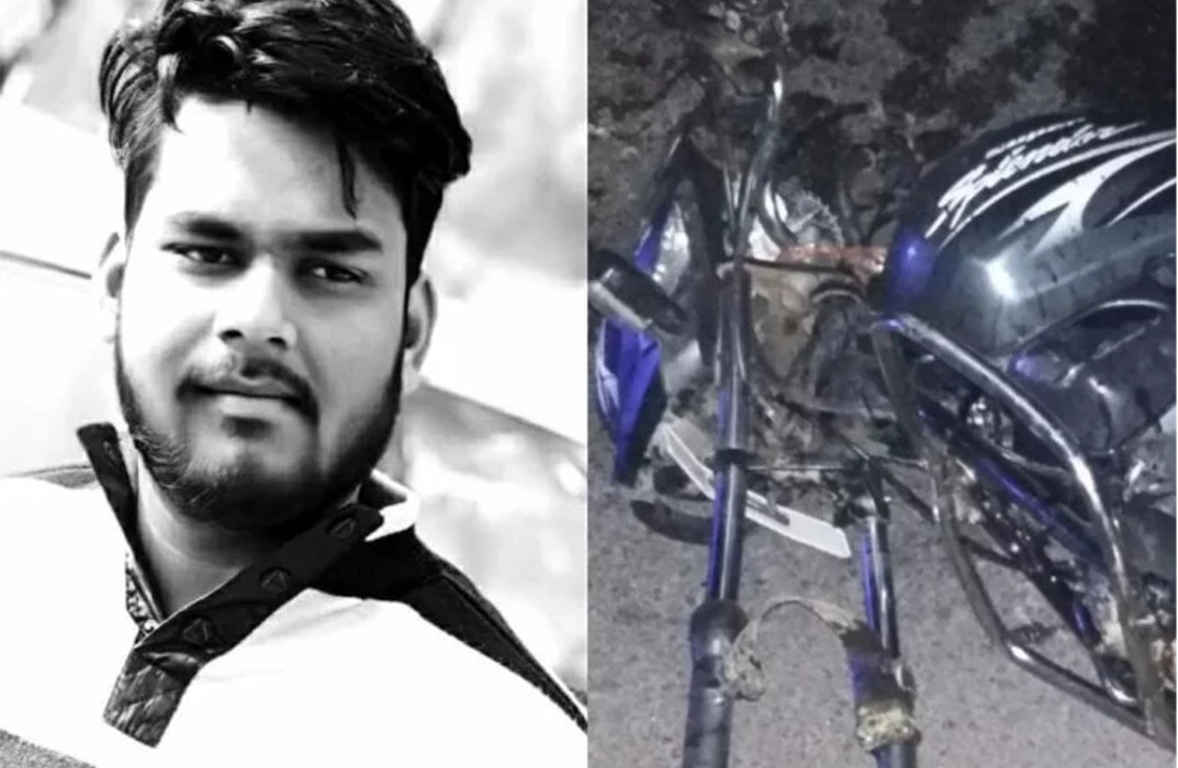 BJP district president Awadhesh Srivastava nephew death in road accide