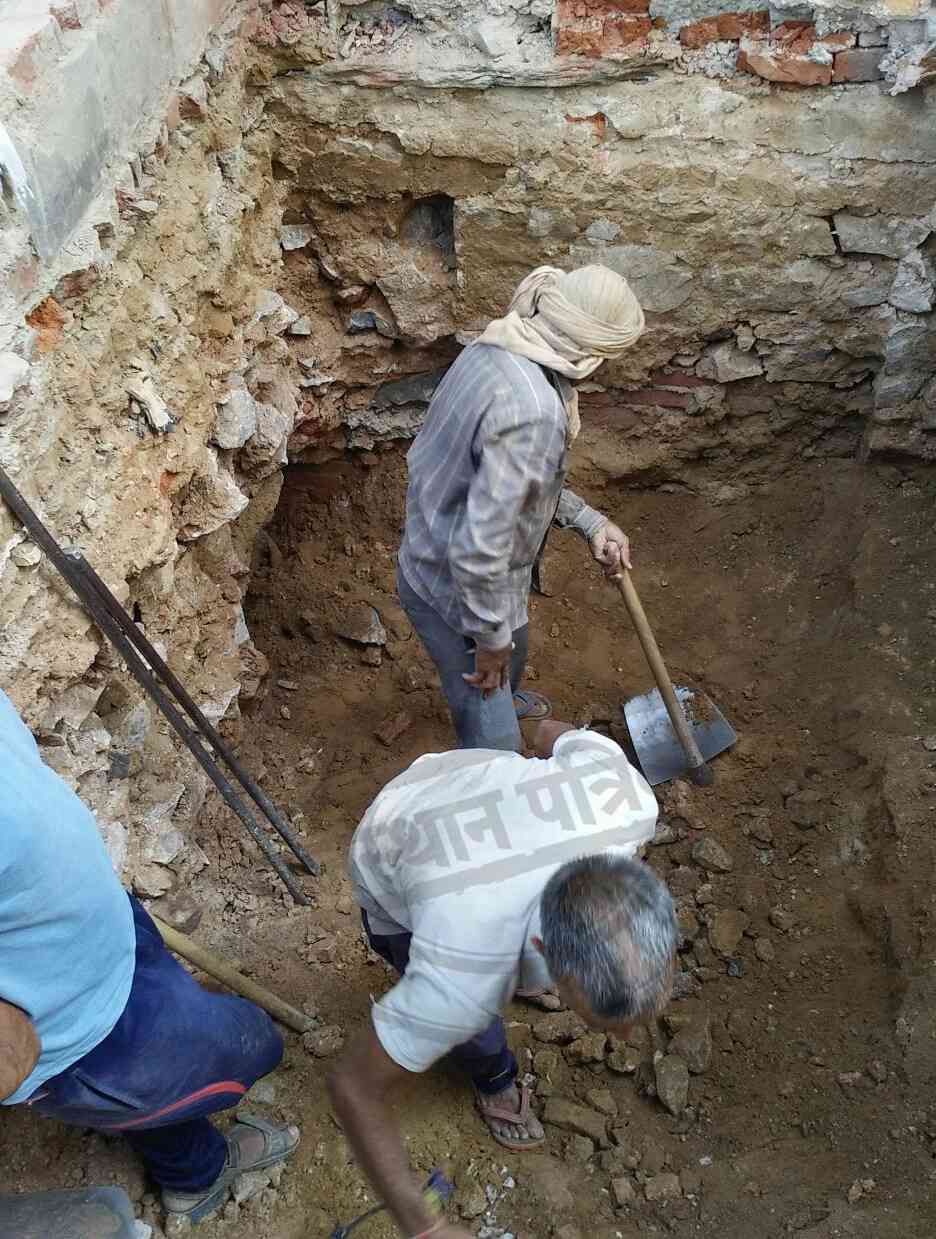 tunnel found during excavation in kotputli