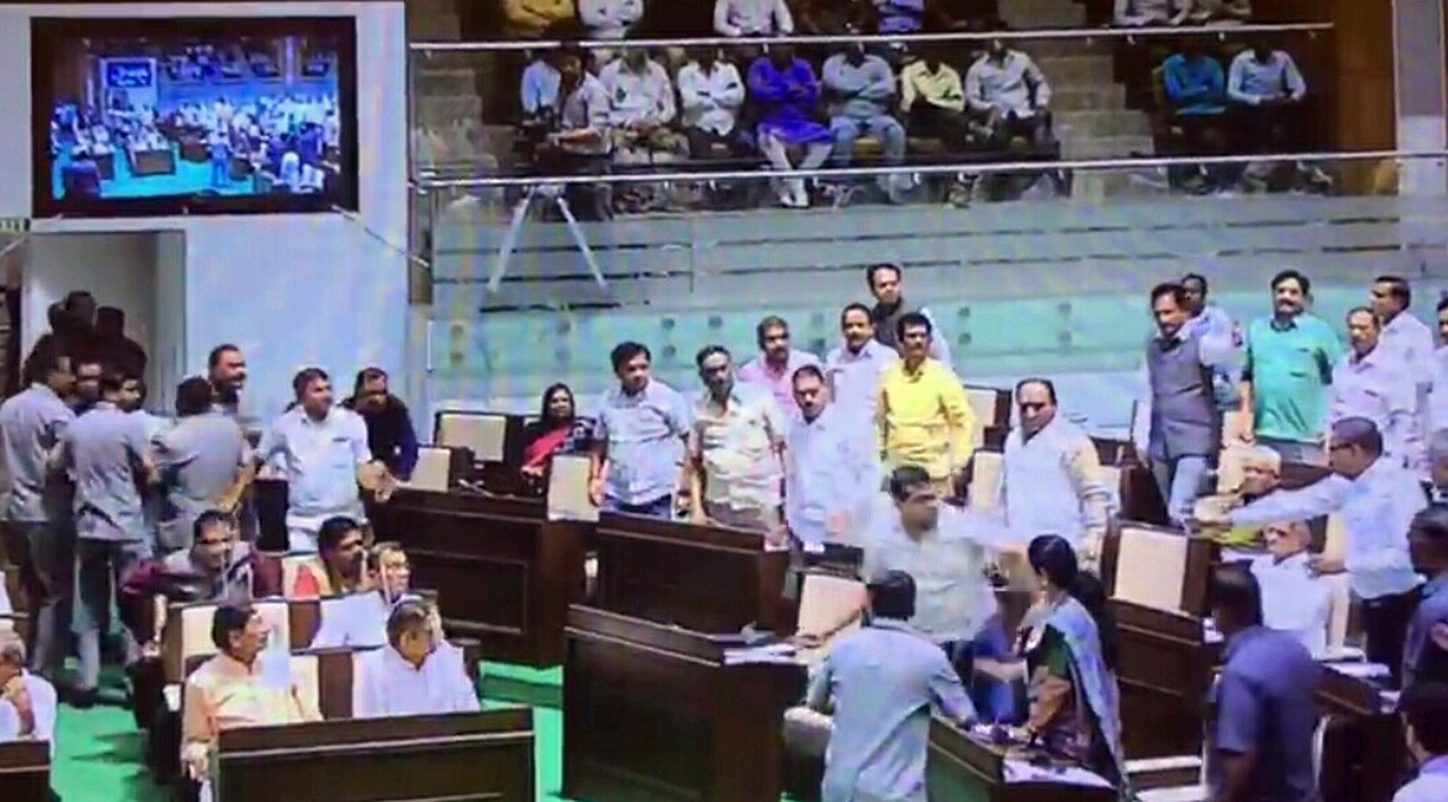 Ruckus in Gujarat Assembly, Two Congress MLAs suspended for 3 Yrs