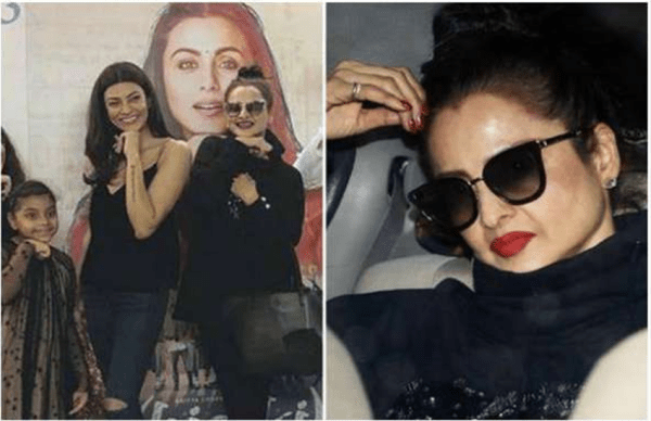 रेखा के मॉर्डन लुक के आगे फीकी पड़ी सुष्मिता की खूबसूरती