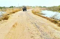 broken road,Giving Invitation, accident