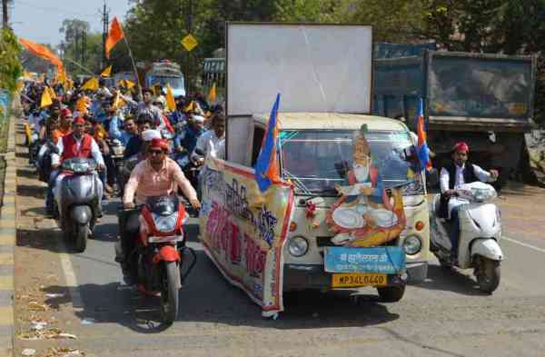 Vehicle rally and rally on Jhulelal Jayanti...
