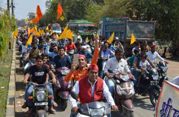 Vehicle rally and rally on Jhulelal Jayanti...