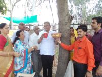 World gaurera day umang sansthaan Stickers distributing rings