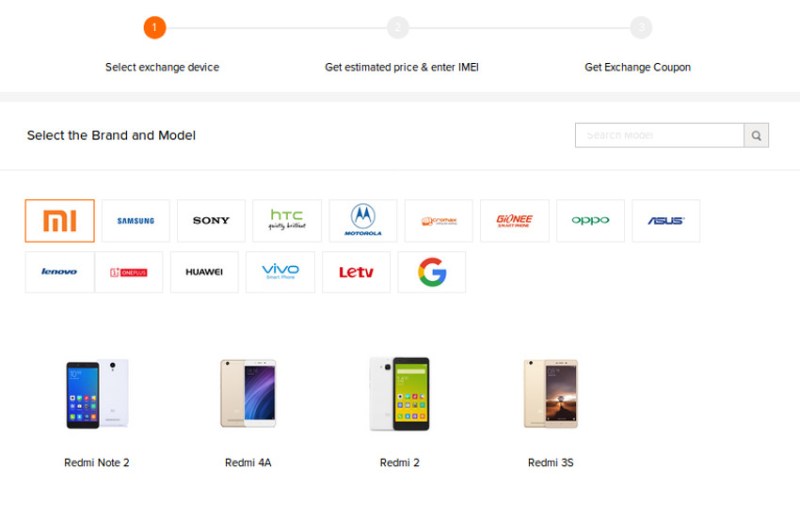 Mi India exchange offer