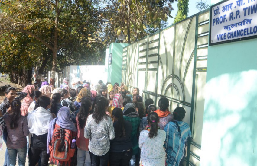 Dr. H. S. Gour University Toilet Napkin Warden Checking Menstruation