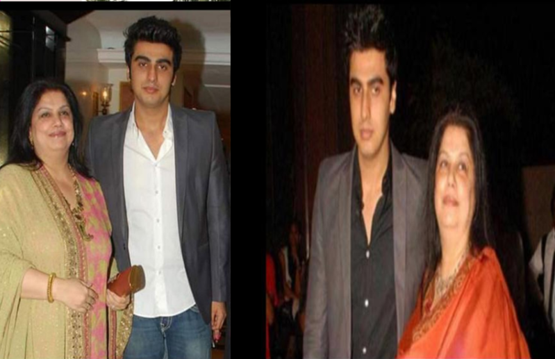 Arjun kapoor and Mona kapoor