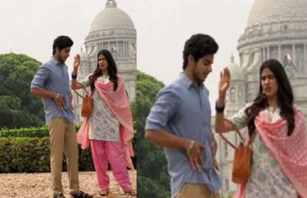 कोलकाता में शूटिंग सेट पर ऐसे मस्ती करते दिखे ईशान-जाह्नवी, निर्देशक ने शेयर की तस्वीरें