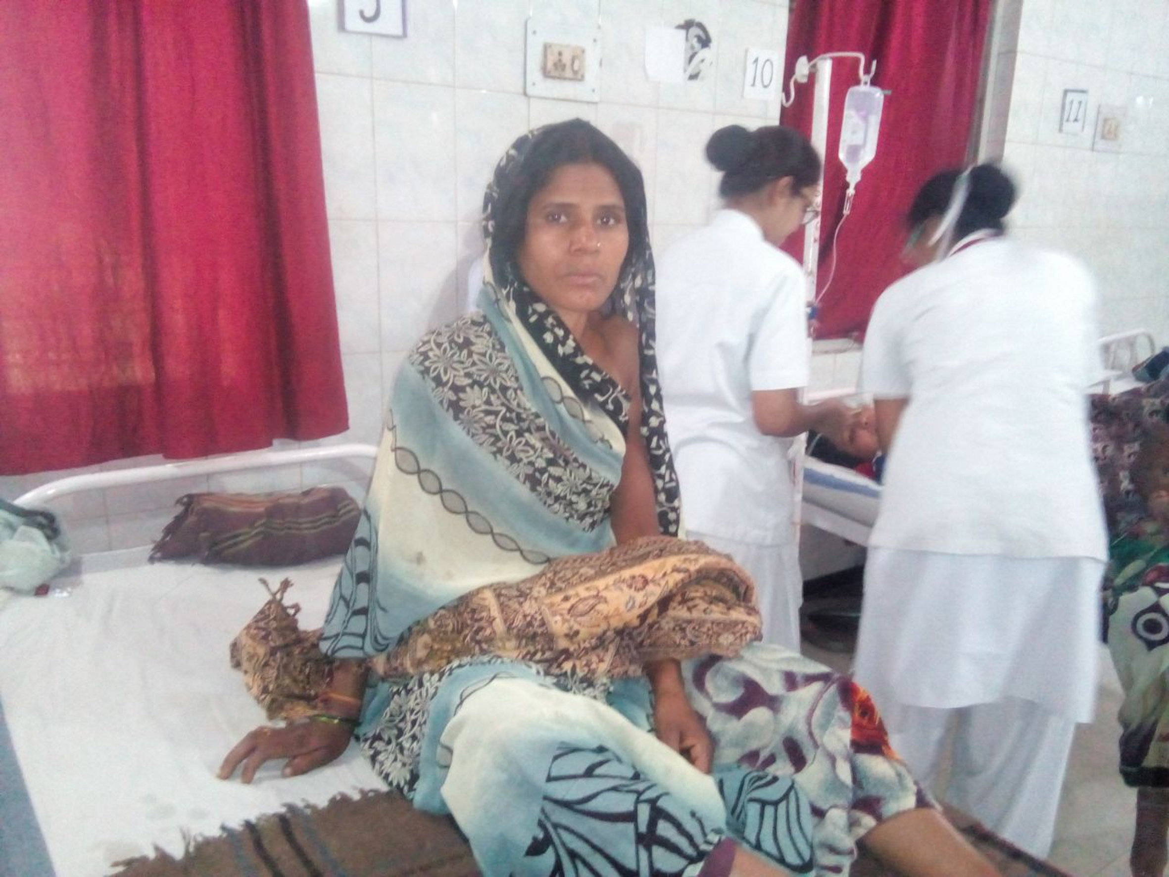 Chital injured woman