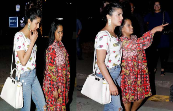 सलमान की बहन के साथ इस अंदाज में नजर आई प्रियंका चोपड़ा