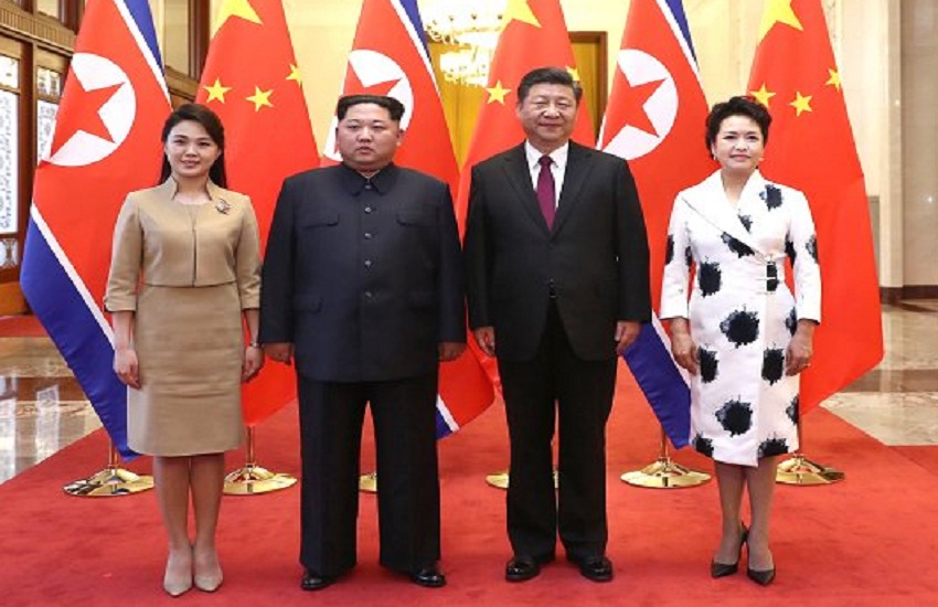 Kim Jong-Un meets Xi Jinping