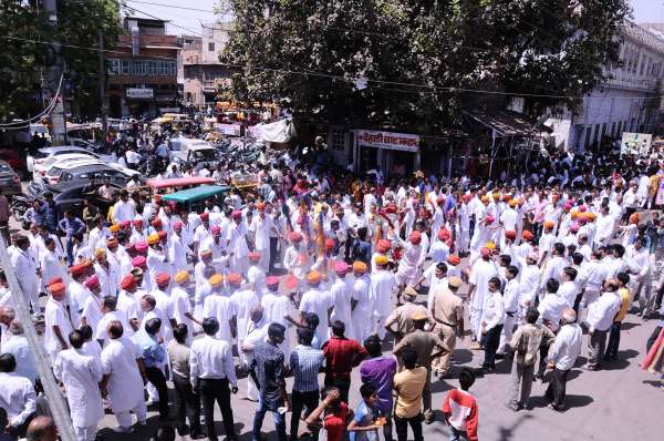  Jodhpur X   jodhpur news X mahaveer Jayanti X mahaveer jayanti in india X mahaveer jayanti celebration X shobhayatra on mahaveer jayanti X mahaveer jayanti rally