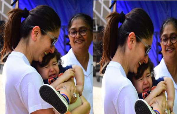 PHOTOS: मीडिया को देखकर पहले जीभ निकाली, फिर जोर-जोर से रोेने लगे तैमूर