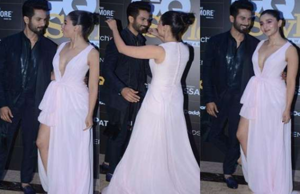 अवॉर्ड फंक्शन में दिखी आलिया-शाहिद की गजब केमिस्ट्री