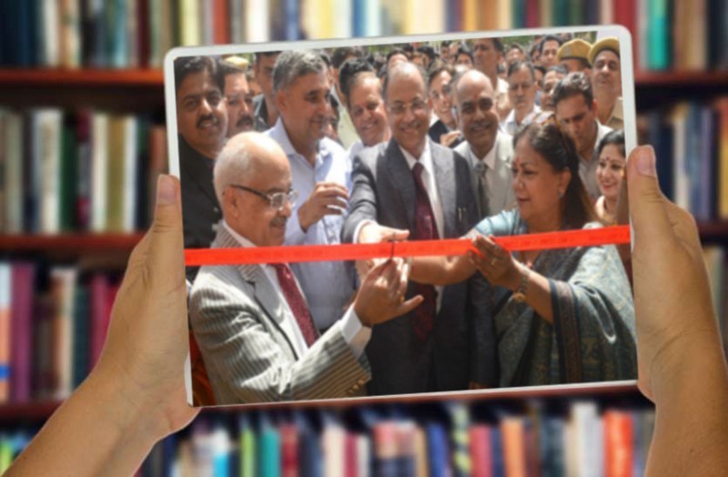 RAJASTHAN FIRST LAW-E-LIBRARY INAUGURATED BY CM RAJE