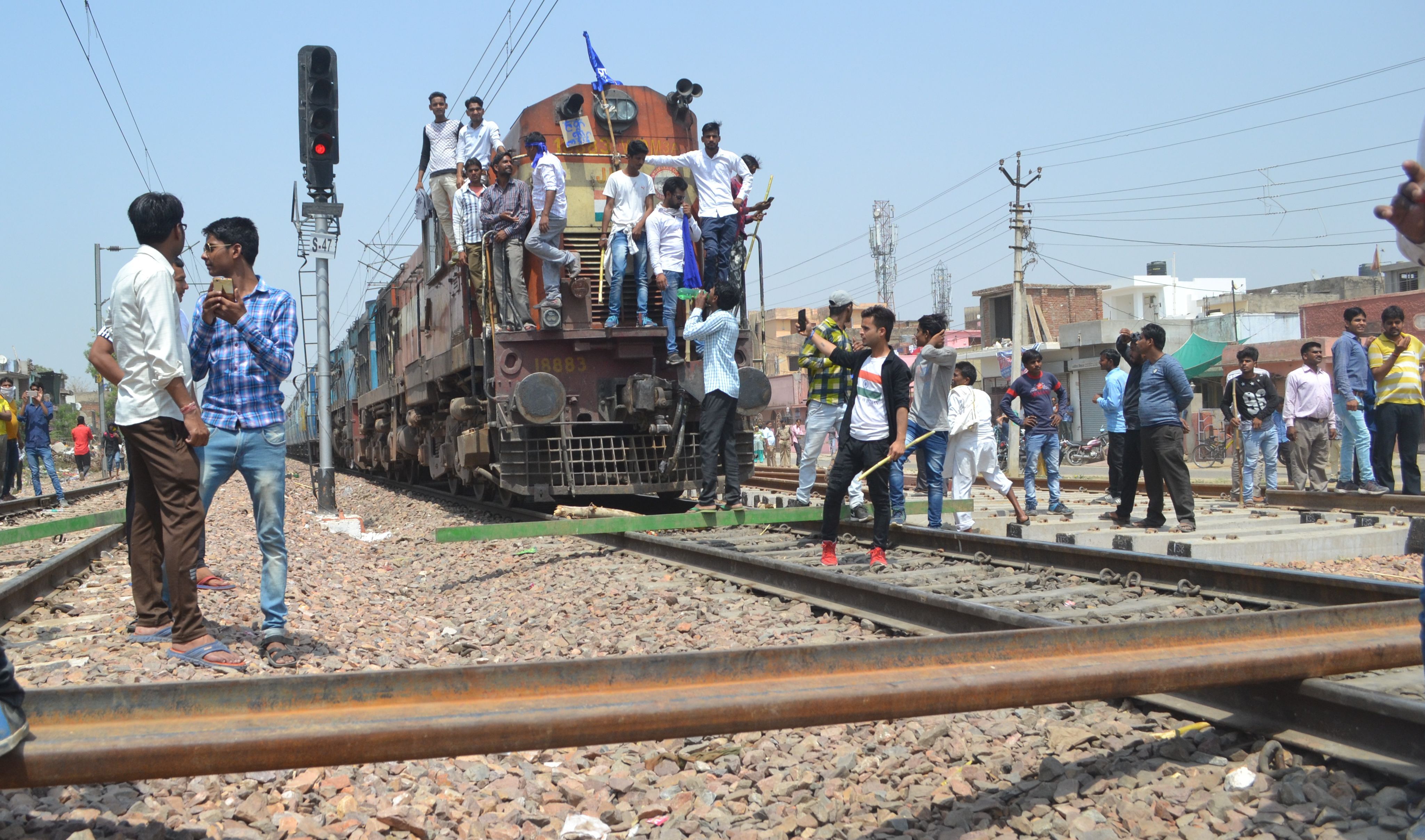 TRAIN STOPPAGE IN ALWAR DISTRICT