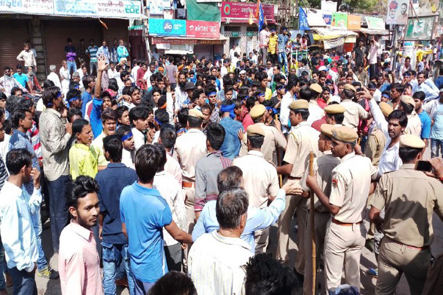 Bharat Bandh: riot in Sangod
