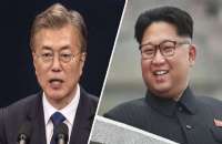 Kim jong and Moon Jae-in 