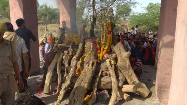 cremation ceremony of murlidhar lohar