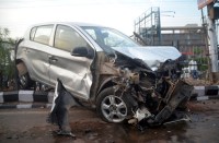 Road accident in bhilai