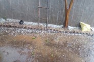Hail fall in Mainpat
