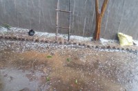 Hail fall in Mainpat