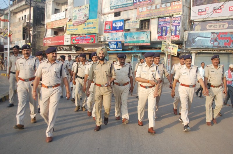 satna police march past