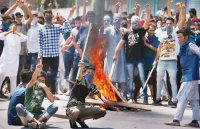 stone peling by kids