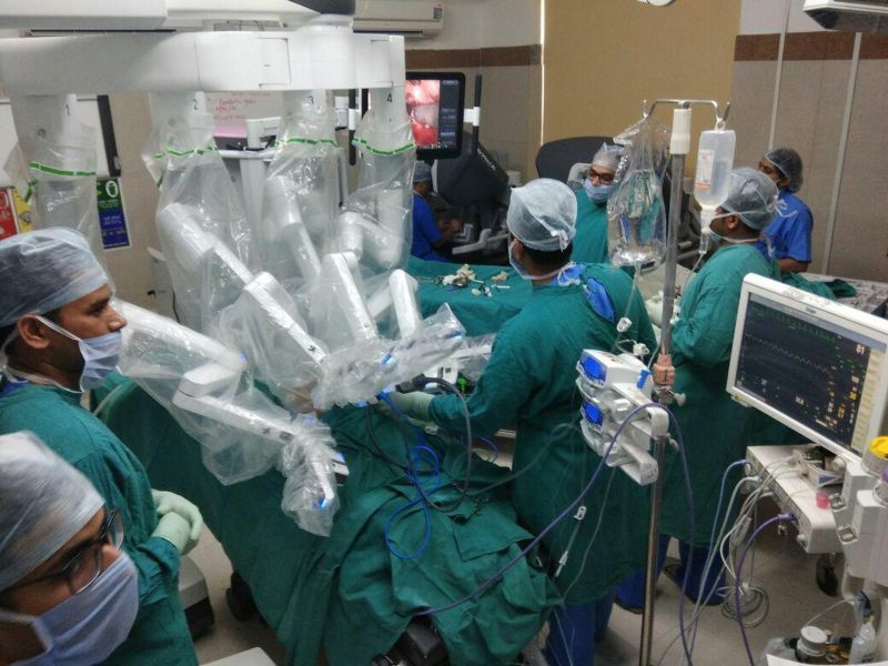 The robot took 7 degrees of rotation in the body of the tumor