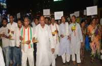 Photo Gallery : जिला कांग्रेस ने टीपी नगर चौक तक निकाला कैण्डल मार्च