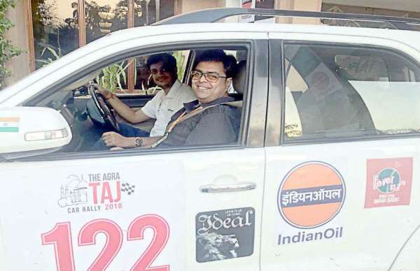 Agra taj car rally