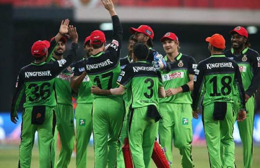 RCB in green jersey